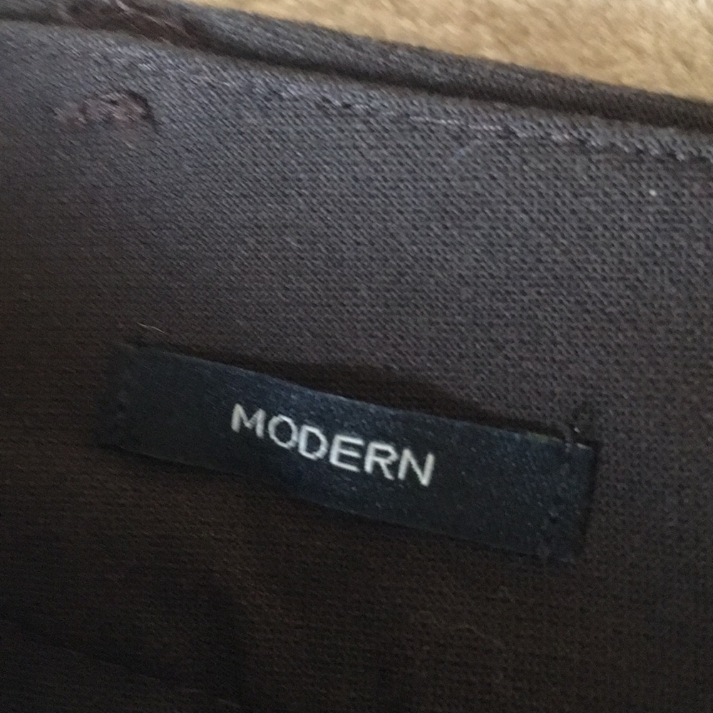 Brown Stretch Polyester Viscose Talbots Slacks - image 4